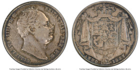 William IV 1/2 Crown 1837 AU Details (Cleaned) PCGS, KM714.2, S-3834. Re-toning in a gunmetal hue with small divot above nose noted. HID09801242017 © ...