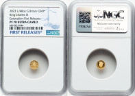Charles III gold Proof "King Charles III Coronation" 50 Pence (1/40 oz) 2023 PR70 Ultra Cameo NGC, Mintage: 3,033. First Releases. HID09801242017 © 20...