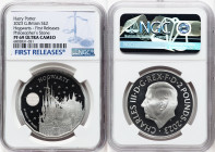 Charles III silver Proof "Hogwarts" 2 Pounds (1 oz) 2023 PR69 Ultra Cameo NGC, Mintage: 5,010. Harry Potter and the Philosopher's Stone series. Edge I...