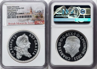 Charles III silver Proof "King Charles II" 5 Pounds (2 oz) 2023 PR69 Ultra Cameo NGC, Mintage: 606. British Monarchs series. First Releases. HID098012...