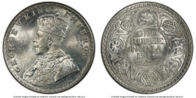 British India. George V Rupee 1919-(b) MS63 PCGS, Bombay mint, KM524, S&W-8.47, Prid-225. HID09801242017 © 2024 Heritage Auctions | All Rights Reserve...