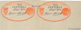 Country : ALGERIA 
Face Value : 50 Centimes 
Date : 13 janvier 1915 
Period/Province/Bank : Nécessités, Chambres de Commerce 
Department : Algérie 
Fr...