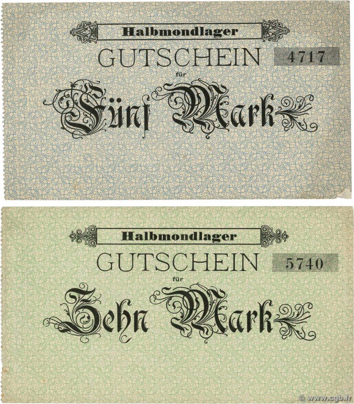 Country : GERMANY 
Face Value : 5 et 10 Marks 
Date : (1916) 
Period/Province/Ba...