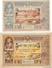 Country : BELGIUM 
Face Value : 2 et 5 Francs 
Date : 1914 
Period/Province/Bank : Émission de nécessité 
French City : Brugge - Bruges 
Catalogue ref...