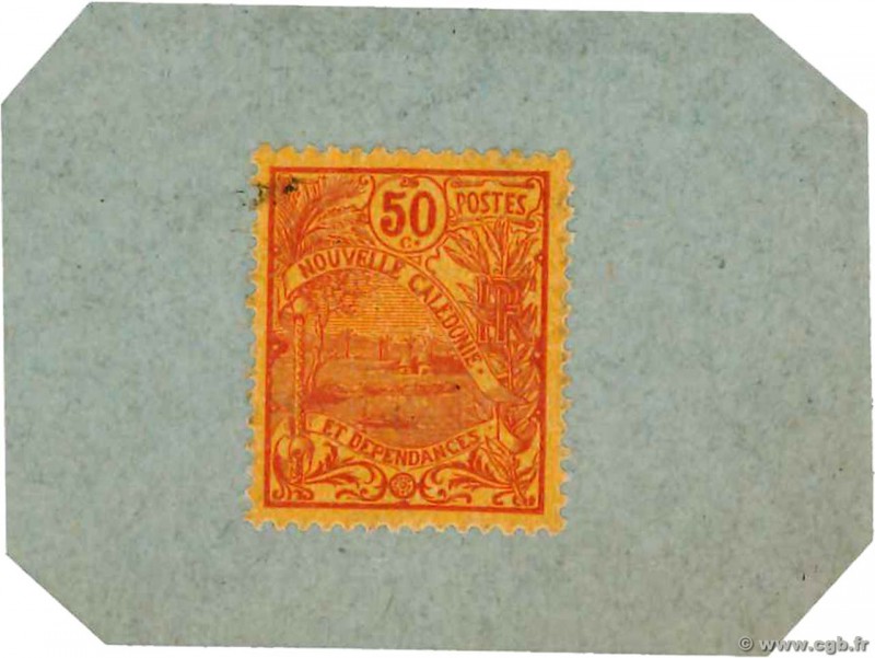 Country : NEW CALEDONIA 
Face Value : 50 Centimes 
Date : (1914) 
Period/Provinc...