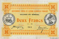 Country : SENEGAL 
Face Value : 2 Francs 
Date : 11 février 1917 
Period/Province/Bank : Gouvernement Général de l'A.O.F. 
Catalogue reference : P.3b ...