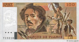Country : FRANCE 
Face Value : 100 Francs DELACROIX modifié 
Date : 1983 
Period/Province/Bank : Banque de France, XXe siècle 
Catalogue reference : F...