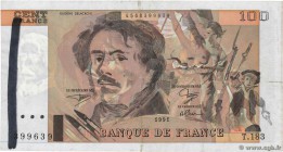 Country : FRANCE 
Face Value : 100 Francs DELACROIX imprimé en continu 
Date : 1991 
Period/Province/Bank : Banque de France, XXe siècle 
Catalogue re...