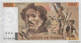 Country : FRANCE 
Face Value : 100 Francs DELACROIX imprimé en continu 
Date : 1993 
Period/Province/Bank : Banque de France, XXe siècle 
Catalogue re...