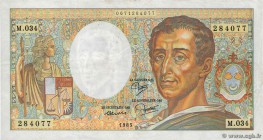 Country : FRANCE 
Face Value : 200 Francs MONTESQUIEU 
Date : 1985 
Period/Province/Bank : Banque de France, XXe siècle 
Catalogue reference : F.70.05...