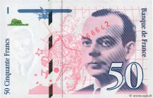Country : FRANCE 
Face Value : 50 Francs SAINT-EXUPÉRY Sans couleurs 
Date : 1992 
Period/Province/Bank : Banque de France, XXe siècle 
Catalogue refe...