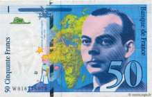Country : FRANCE 
Face Value : 50 Francs SAINT-EXUPÉRY modifié 
Date : 1994 
Period/Province/Bank : Banque de France, XXe siècle 
Catalogue reference ...