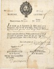 Country : FRANCE 
Face Value : 3422 Livres 
Date : 11 mai 1722 
Period/Province/Bank : Banque de Law 
Catalogue reference : Laf.-- 
Alphabet - signatu...