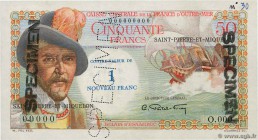 Country : SAINT PIERRE AND MIQUELON 
Face Value : 1 NF sur 50 Francs Belain d'Esnambuc 
Date : (1960) 
Period/Province/Bank : Caisse Centrale de la Fr...