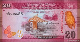 Country : SRI LANKA 
Face Value : 20 Rupees 
Date : 04 février 2015 
Period/Province/Bank : Central Bank of Sri Lanka 
Catalogue reference : P.123c 
A...