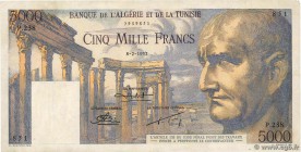 Country : TUNISIA 
Face Value : 5000 Francs 
Date : 08 février 1952 
Period/Province/Bank : Banque de l'Algérie et de la Tunisie 
Catalogue reference ...