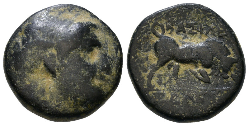 SELEUKID KINGDOM. Seleukos I Nikator. 312-281 BC. AE 13mm, 2,41g *Repatinated*