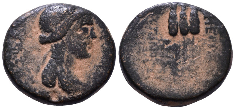 SYRIA, Seleucis and Pieria. Apameia. 1st century BC. Æ 18mm, 5,97g *Repatinated*...