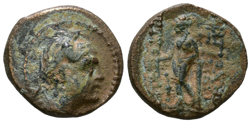 SELEUKID KINGDOM. Antiochos IX Eusebes Philopator (Kyzikenos), 114-95 BC. AE 13m...