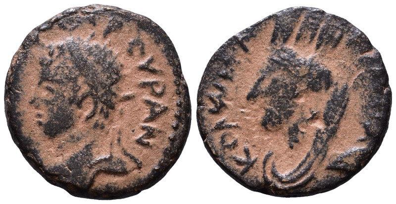 MESOPOTAMIA. Edessa. Elagabalus, 218-222 AD. Æ 16mm, 3,15g *Repatinated*