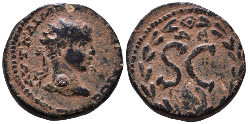 SYRIA, Seleucis and Pieria. Antioch. Elagabalus, 218-222 AD. Æ 20mm, 5,00g *Repa...