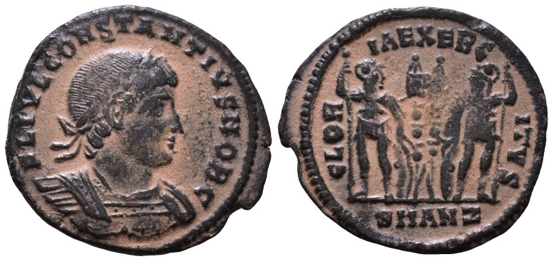 Constantius II, as Caesar, AD 324-337. Æ 18mm, 2,03g *Repatinated*