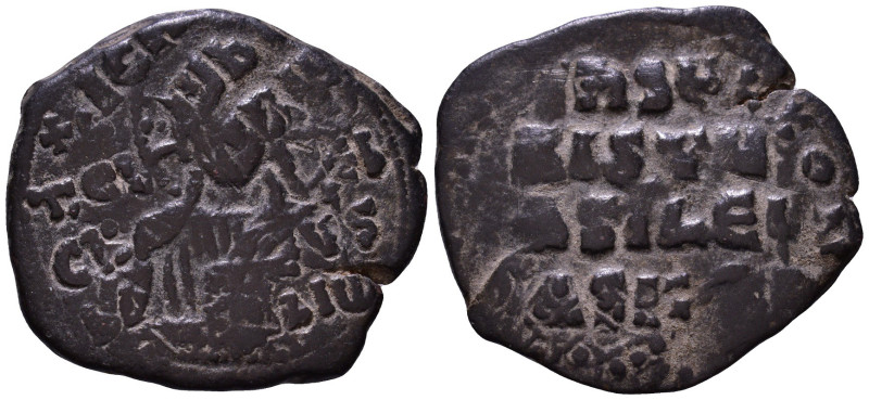 Attributed to Basil II and Constantine VIII AD 976-1028. Overstrike Æ 26mm, 6,16...