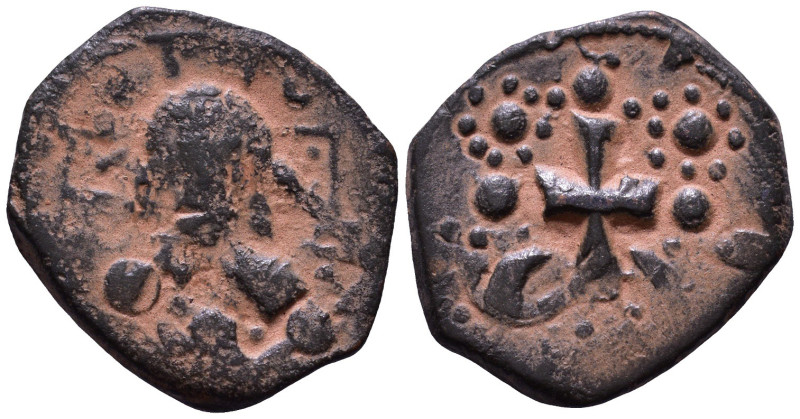 Michael VII Ducas AD 1071-1078. Anonymous Follis Æ Overstrike 21mm, 5,25g *Repat...