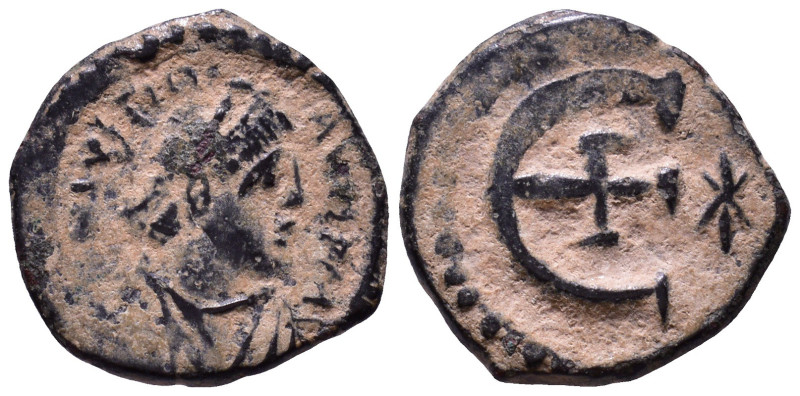 Justinian I AD 527-565. Æ 15mm, 1,94g *Repatinated*