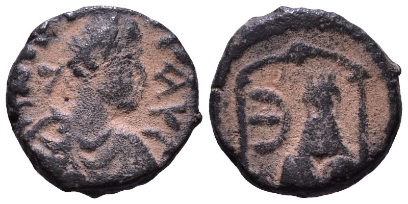 Justin I AD 518-527. ? Æ 11mm, 1,70g *Repatinated*