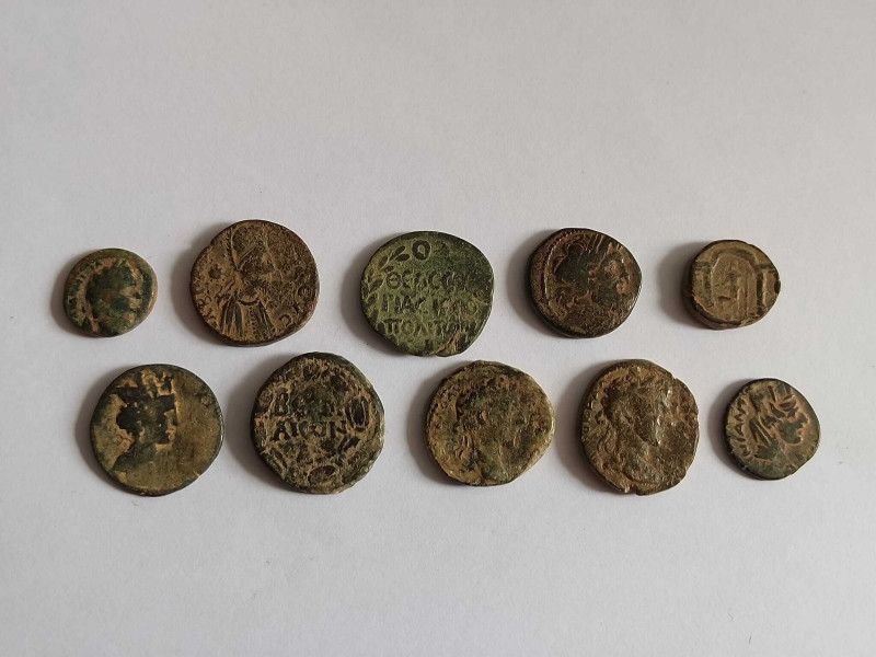 Lot of 10 Roman Coins *Sold as seen*