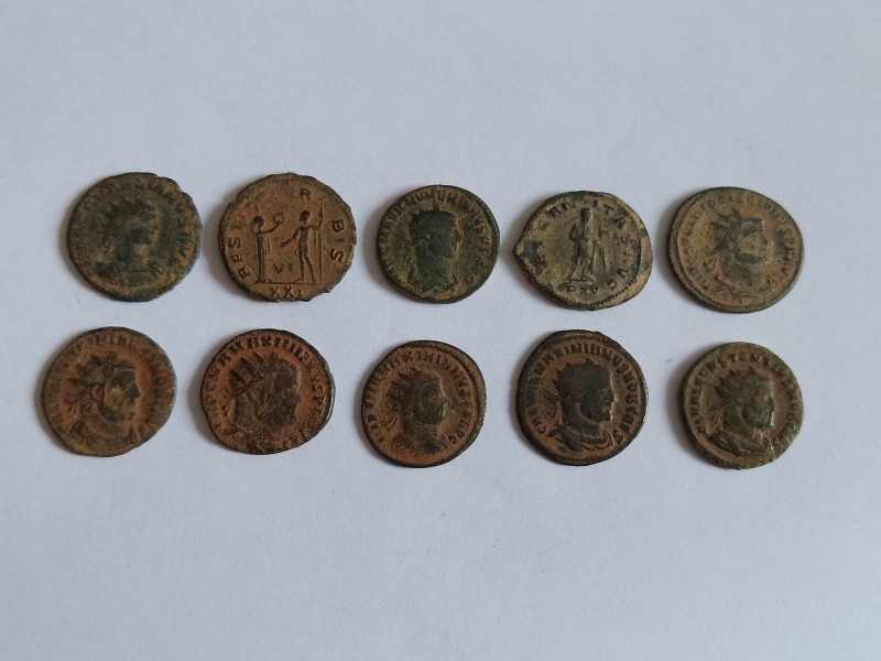 Lot of 10 Roman Coins *Sold as seen*