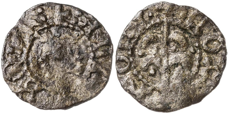 Alfons IV (1416-1458). Perpinyà. Òbol. (Cru.V.S. 831 var) (Cru.C.G. 2878e). Anv....