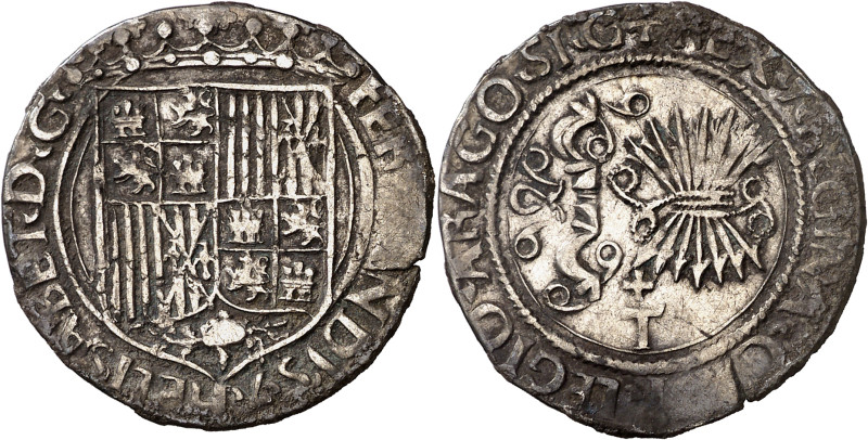 Reyes Católicos. Toledo. 1 real. (AC. 462). Leves manchitas en reverso. 2,98 g. ...