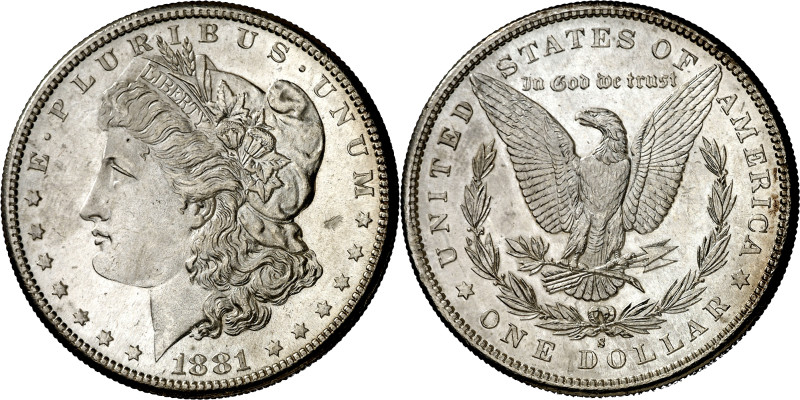 Estados Unidos. 1881. S (San Francisco). 1 dólar. (KM. 110). AG. 26,75 g. S/C.