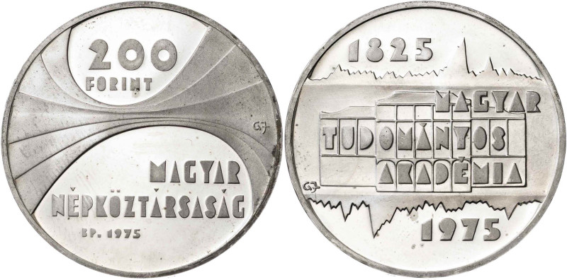 Hungría. 1975. BP (Budapest). 200 florines. (KM. 605). 150º Aniversario de la Ac...