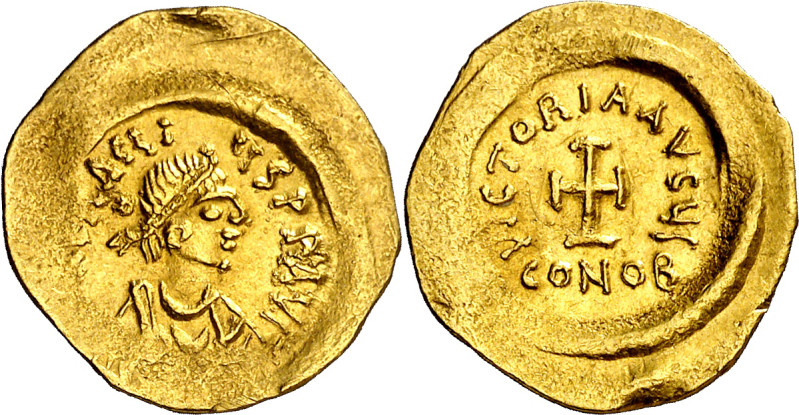 Heraclio (610-641). Constantinopla. Tremissis. (Ratto 1288) (S. 786). Anv.: (d. ...