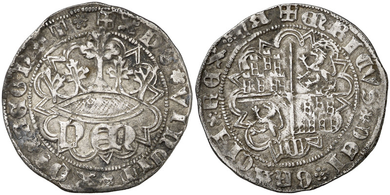 Enrique IV (1454-1474). Segovia. Real de anagrama. (AB. 712). Anv.: hEN coronada...