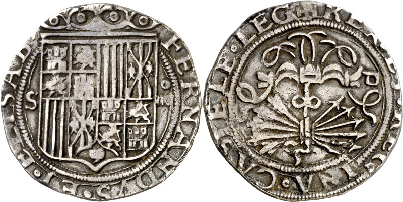 Reyes Católicos. Sevilla. . 4 reales. (AC. 564). 13,59 g. MBC+. 

Catholic Mon...