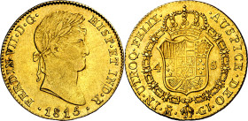 1815. Fernando VII. Madrid. GJ. 4 escudos. (AC. 1710). Rayitas. 13,52 g. MBC+/EBC-