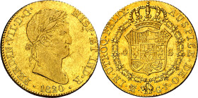 1820. Fernando VII. Madrid. GJ. 4 escudos. (AC. 1716). 13,48 g. MBC/MBC+.