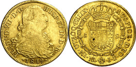 1819. Fernando VII. Santa Fe de Nuevo Reino. JF. 8 escudos. (AC. 1857) (Cal.Onza 1337) (Restrepo 127-32). 27,02 g. MBC/MBC+.