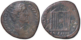 Antonino Pio (138-161) Dupondio - Testa radiata a d. - R/ Tempio - RIC 1017 AE (g 11,91) RR