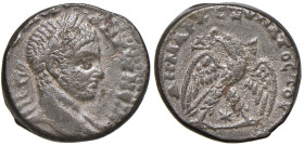 Elagabalo (218-222) Tetradramma (provincia siriana) Busto laureato a s. - R/ Aquila stante a s.- cfr. Priuer 250 e segg. MI (g 13,07)