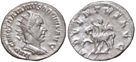 Traiano Decio (249-251) Antoniniano - Busto radiato a d. - R/ L'imperatore a cavallo a s. - RIC 11 AG (g 3,13)