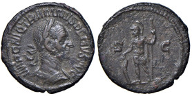 Traiano Decio (249-251) Semisse - Testa laureata a d. - R/ Marte stante a s. - RIC 128 AE (g 2,66)