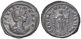 Severina (moglie di Aureliano) Antoniniano (Ticinum) Busto a d. - R/ La Concordia stante a s. - RIC 8 AE (g 373) Frattura del tondello