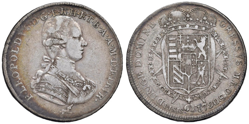 FIRENZE Pietro Leopoldo (1765-1790) Francescone 1790 - MIR 385/8 (indicato R/3) ...