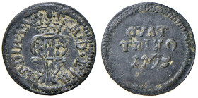 FIRENZE Ferdinando III (1790-1801) Quattrino 1793 - MIR 412/3 CU (g 0,64) R Depositi