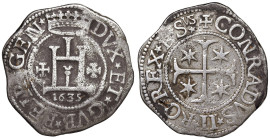 GENOVA Dogi Biennali II Fase (1541-1637) Scudo 1635 - MIR 220/22 AG (g 37,22)